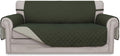 Easy-Going Reversible Couch Cover for 3 Cushion Couch Sofa Cover for Dogs Water Resistant Furniture Protector Cover with Foam Sticks Elastic Straps for Pet Cat (Sofa, Gray/Light Gray)